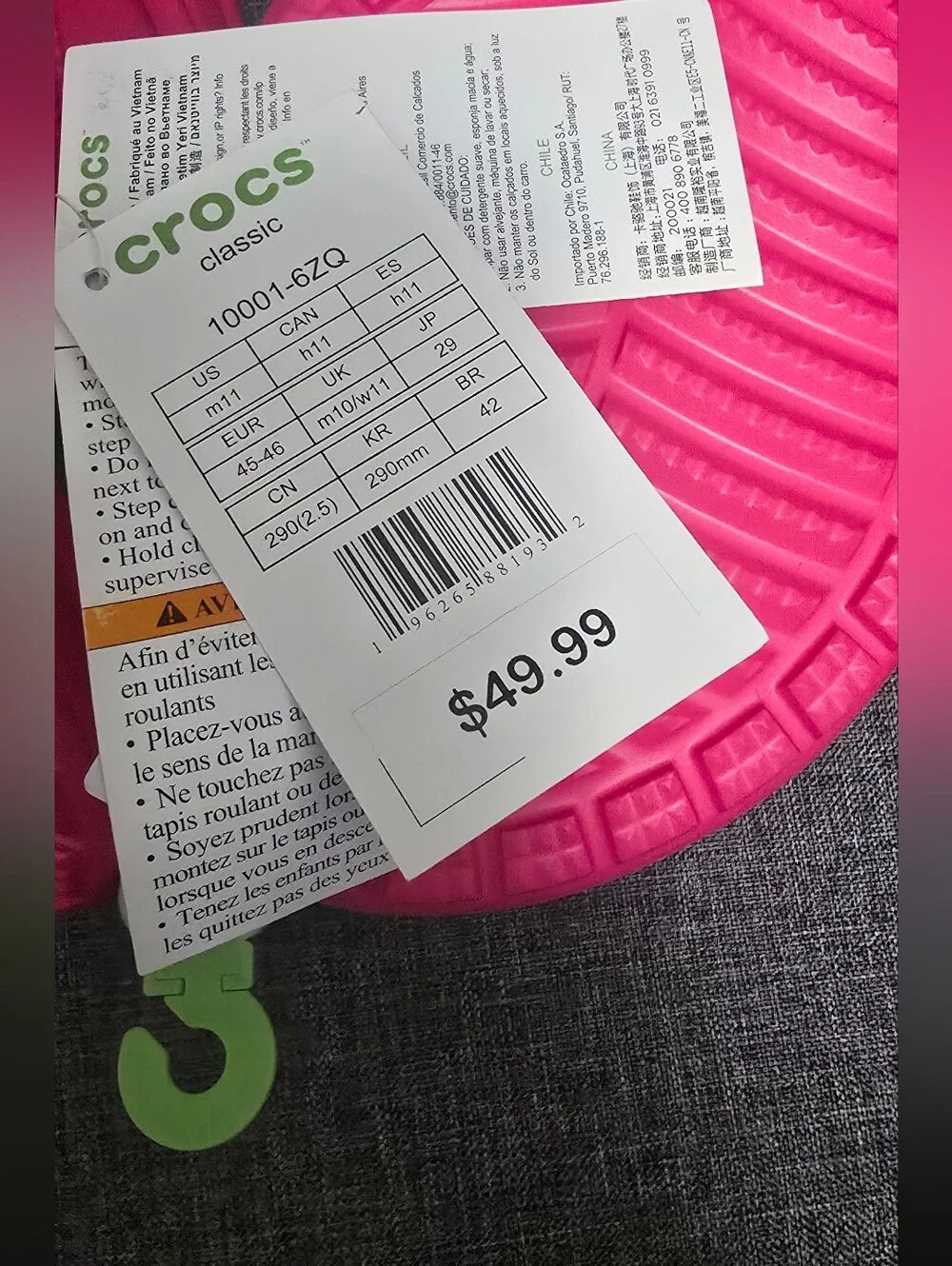 Crocs Classic Clog Dragon Fruit Hot Pink M11 W13
